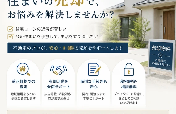 住宅ローンの支払いが厳しい方は必見！自宅売却で再スタート｜愛媛県松山市の不動産なら株式会社アロー不動産