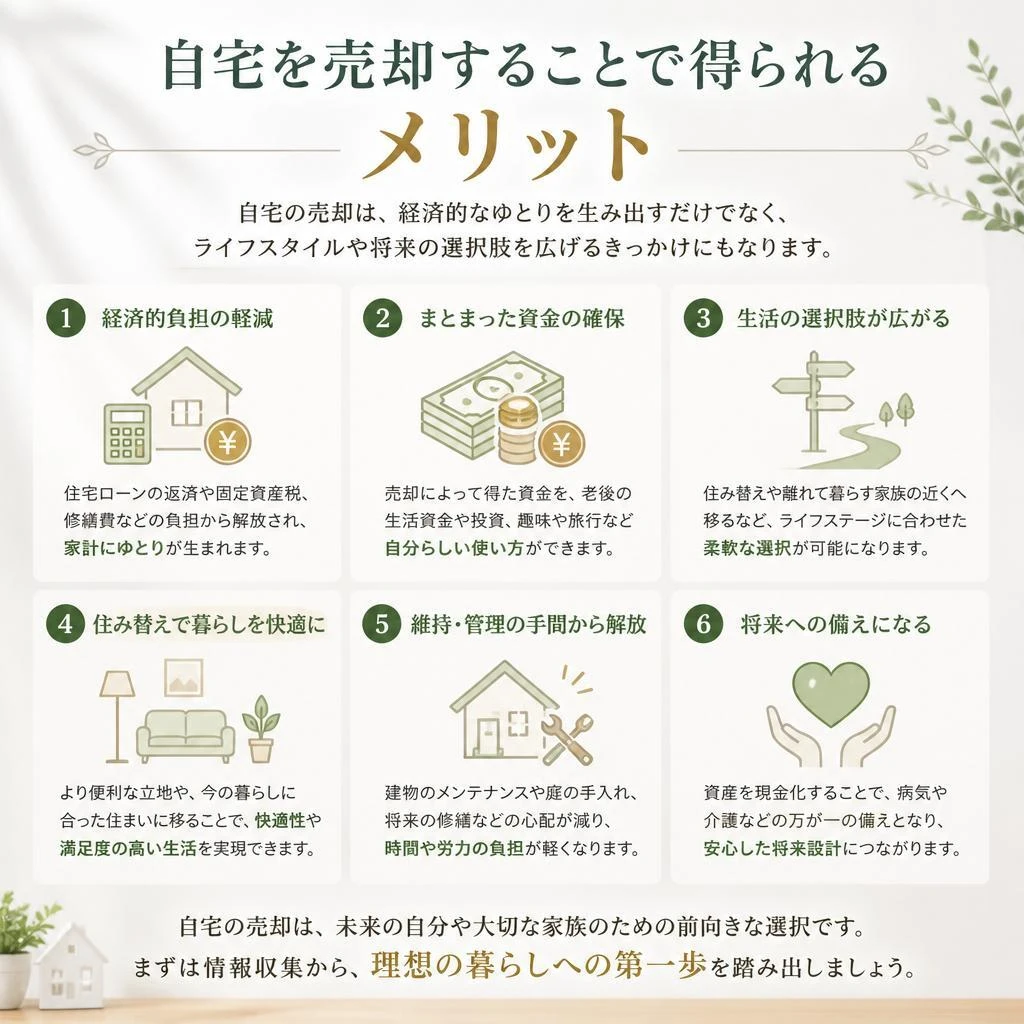 自宅売却のメリットとは？
