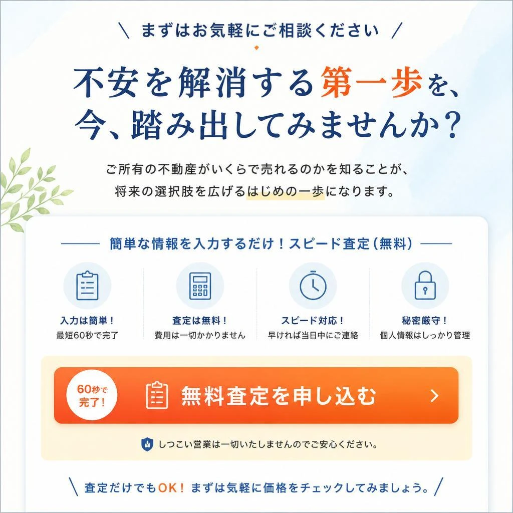 今すぐ無料査定を依頼しよう！