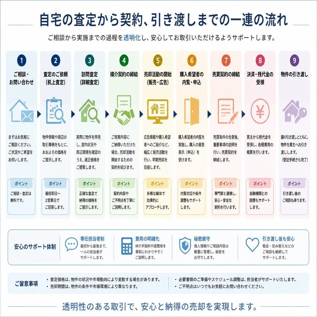 スムーズな売却の流れ