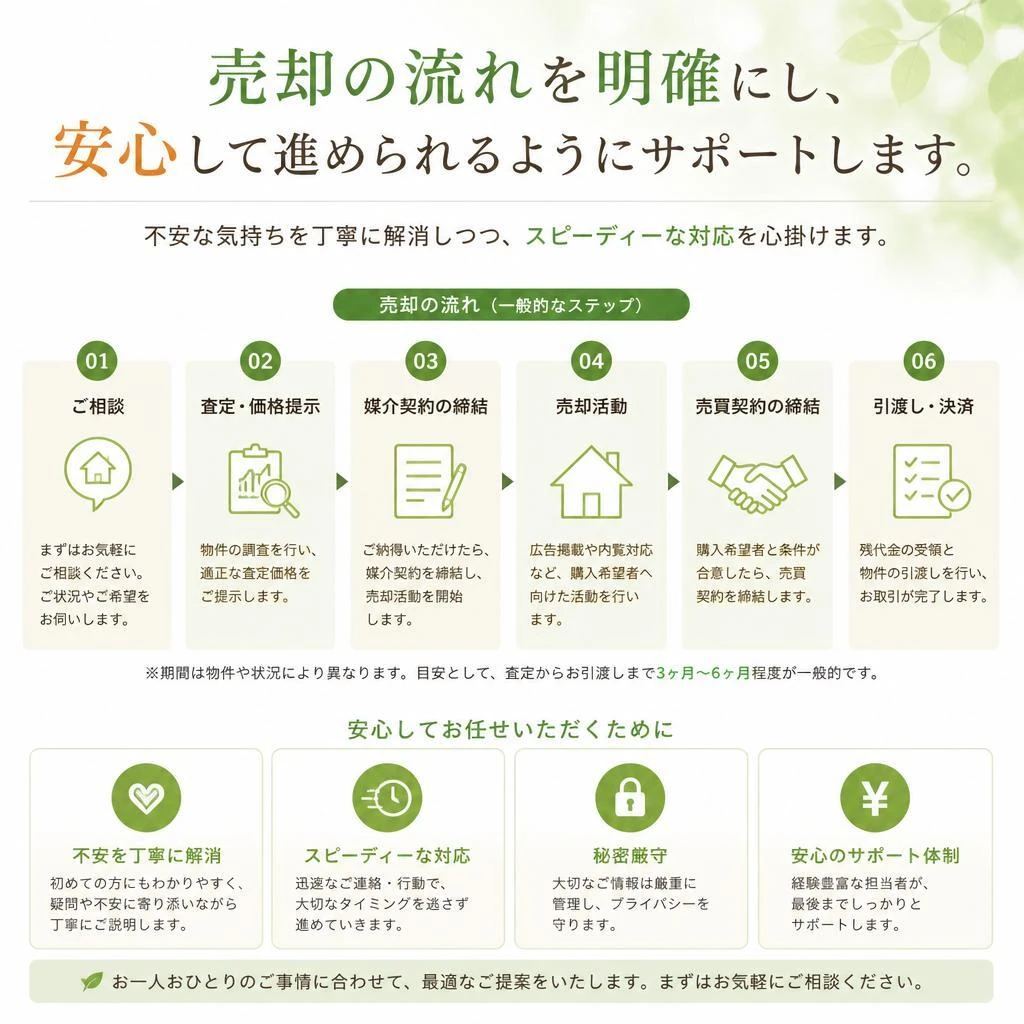 自宅売却の流れ