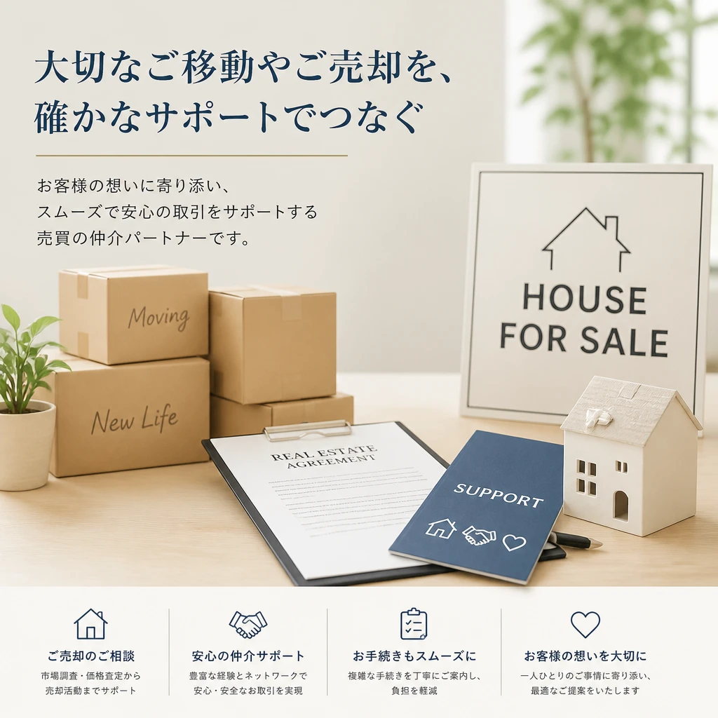 住み替えを考えるあなたへ。自宅売却の流れと仲介サポートを徹底解説！