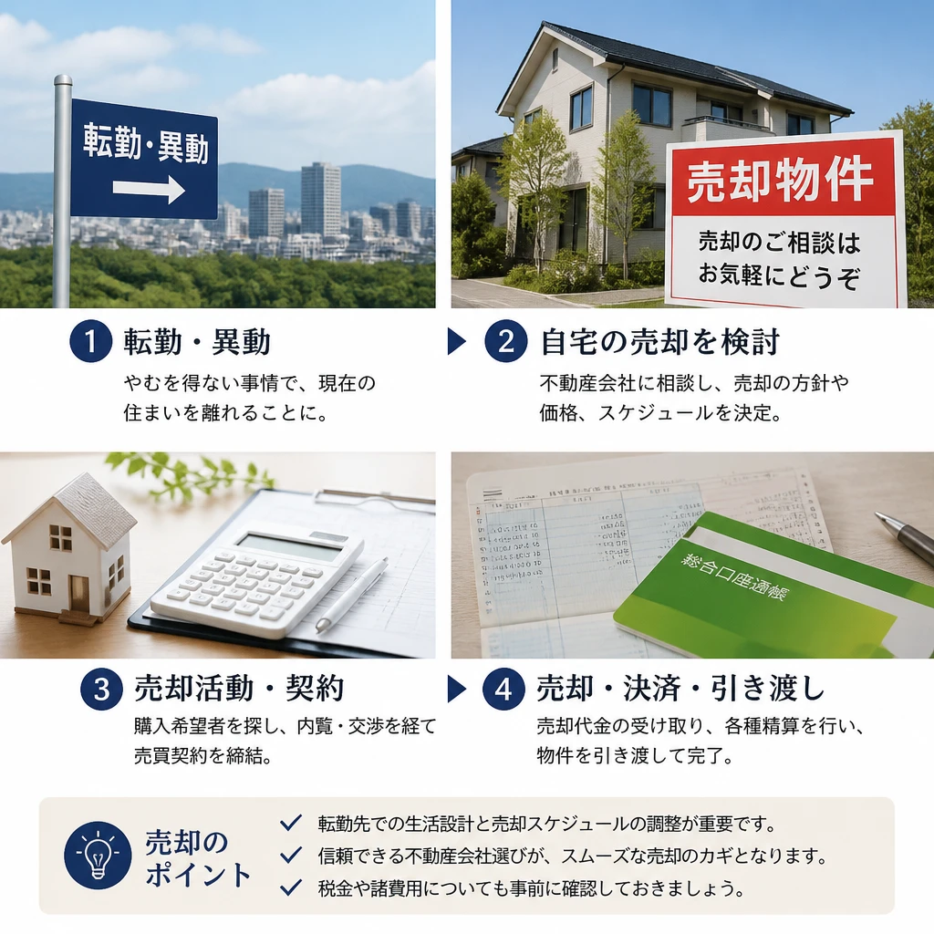 転勤での自宅売却をスムーズに！