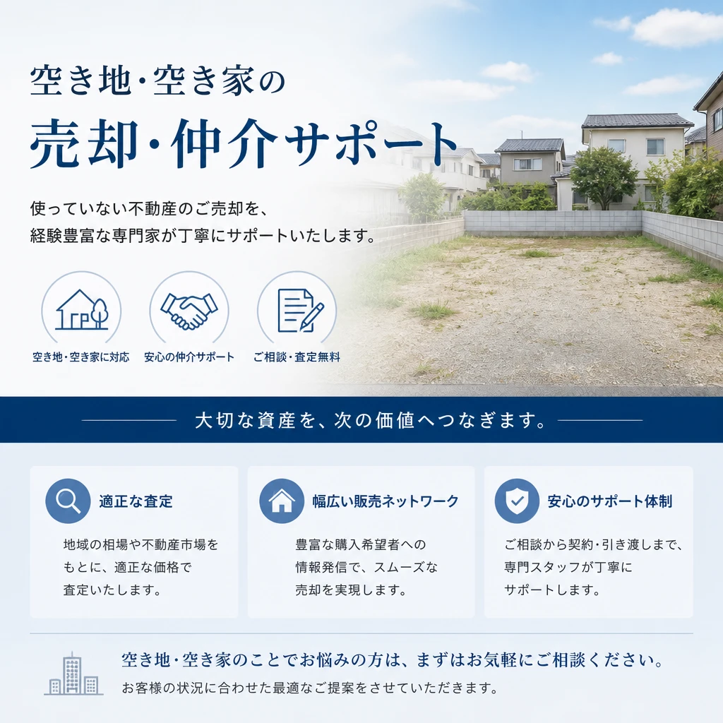 松山市で遊休不動産をスムーズに売却し、新たな活用へ！