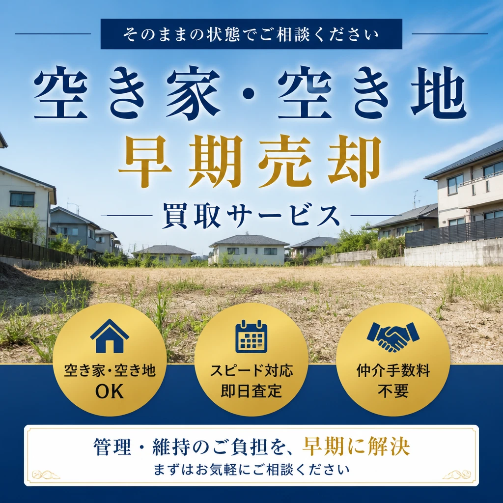 遊休不動産を有効活用！迅速な早期売却は私たちにお任せ