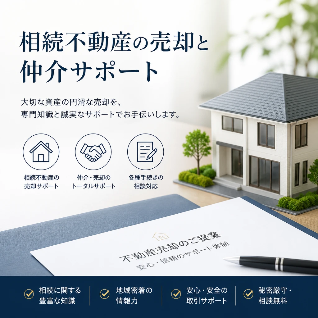 相続不動産の売却はお任せ！松山市での仲介サポートはお手軽に