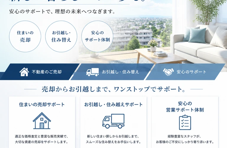 自宅売却からのスムーズな住み替えを全力サポートします｜愛媛県松山市の不動産なら株式会社アロー不動産