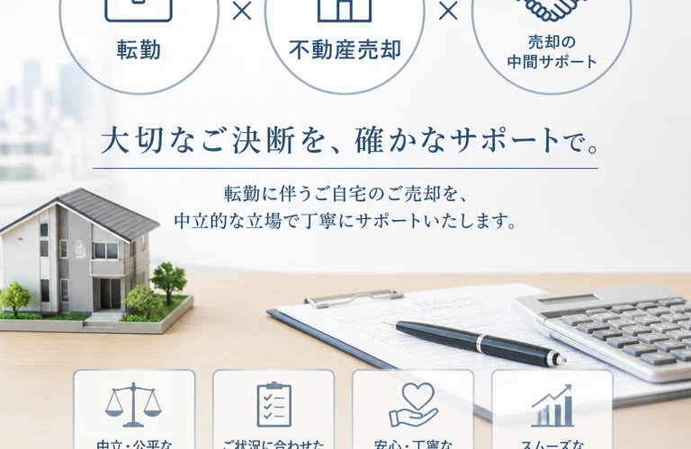安心して転勤を迎えるために自宅売却の仲介サポート｜愛媛県松山市の不動産なら株式会社アロー不動産