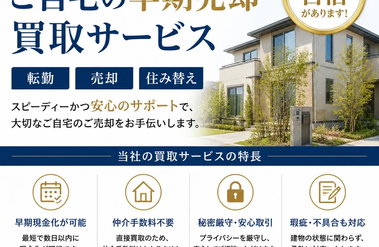転勤が決まったあなたへ！自宅の早期売却！買取サービスでサポート｜愛媛県松山市の不動産なら株式会社アロー不動産